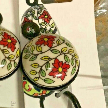 Appendino Gancio Parete Appendiabiti Metallo Ceramica Decori Ass. 13x4cm 749346 Casa e cucina/Arredamento/Ingresso/Appendiabiti a parete Trade Shop italia - Napoli, Commerciovirtuoso.it