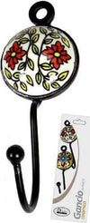 Appendino Gancio Parete Appendiabiti Metallo Ceramica Decori Ass. 13x4cm 749346 Casa e cucina/Arredamento/Ingresso/Appendiabiti a parete Trade Shop italia - Napoli, Commerciovirtuoso.it