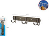 Appendino-Multiuso-A-3-Ganci-Finitura-Bronzo-Spazzolato-Lunghezza-24.5-Cm-52914