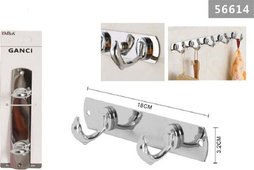 Appendino Porta Asciugamani A 2 Ganci Forma Delfino Parete Bagno 18x3.2cm 56614 Casa e cucina/Bagno/Mobili da bagno/Portasciugamani/Ganci portasciugamani Trade Shop italia - Napoli, Commerciovirtuoso.it