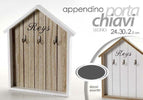 Appendino Porta Chiavi Key Parete 3 Ganci Legno 24x30x2,5 Cm Decori Ass. 762574 Casa e cucina/Arredamento/Ingresso/Portachiavi da parete Trade Shop italia - Napoli, Commerciovirtuoso.it