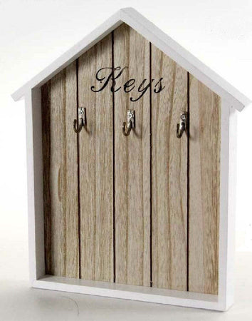 Appendino Porta Chiavi Key Parete 3 Ganci Legno 24x30x2,5 Cm Decori Ass. 762574 Casa e cucina/Arredamento/Ingresso/Portachiavi da parete Trade Shop italia - Napoli, Commerciovirtuoso.it