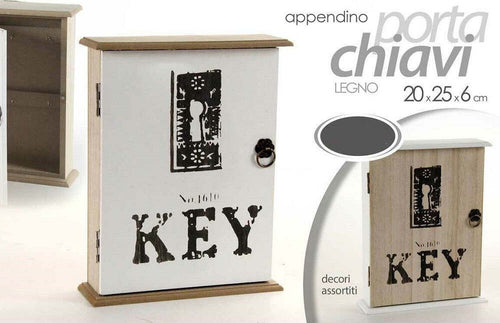 Appendino Porta Chiavi Key Parete Con Ganci Legno 20x25x26cm Decori Ass. 762314 Casa e cucina/Arredamento/Ingresso/Portachiavi da parete Trade Shop italia - Napoli, Commerciovirtuoso.it