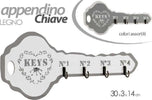 Appendino Portachiavi Legno Da Parete 30x3x14cm Decoro Chiave Shabby Chic 765902 Casa e cucina/Arredamento/Ingresso/Portachiavi da parete Trade Shop italia - Napoli, Commerciovirtuoso.it