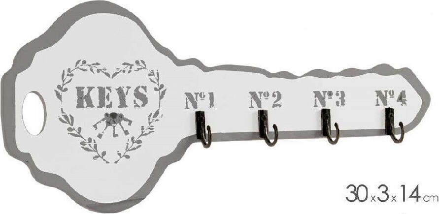 Appendino Portachiavi Legno Da Parete 30x3x14cm Decoro Chiave Shabby Chic 765902 Casa e cucina/Arredamento/Ingresso/Portachiavi da parete Trade Shop italia - Napoli, Commerciovirtuoso.it