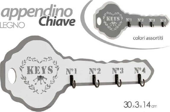 Appendino-Portachiavi-Legno-Da-Parete-30x3x14cm-Decoro-Chiave-Shabby-Chic-765902