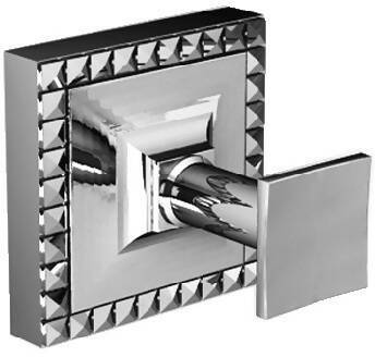 Appendino Portasciugamani Bagno Abs Cromato E Acciaio Inox Serie Plaisir Made In Italy Design Moderno Appendino Da Parete