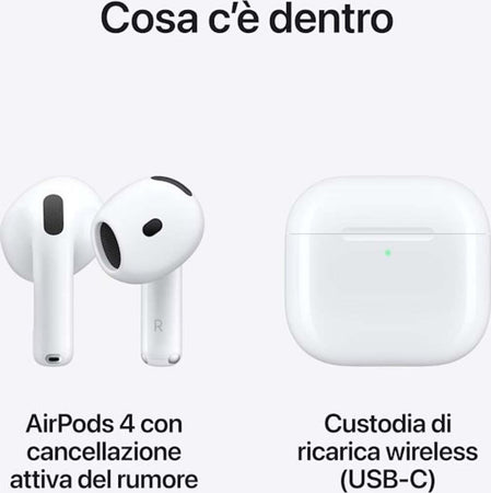 Apple-Auricolari-Airpods-4-2024-+-cust.ric.-usb-c-(anc)-mxp93zm/