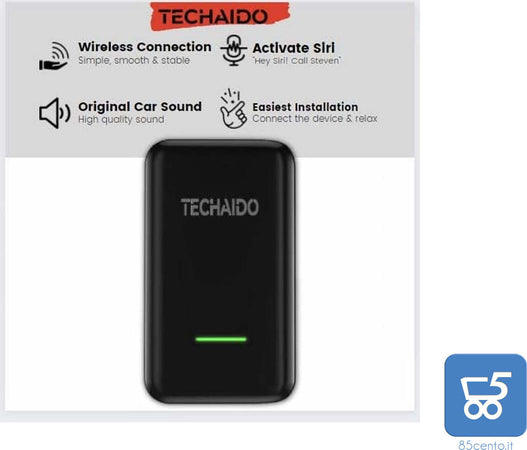 Apple Carplay Wireless Adattatore Auto Per iPhone Compatibile Con Svariati Modelli Di Auto Ti Porta iOS Nella Macchina Configurazione Automatica Techaido