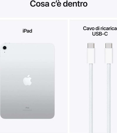 Apple-Ipad-2024-10gen-10.9-64Gb-Silver-ita-mcm74ty/a