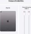 Apple-Ipad-Air-2024-6gen-13-256gb-M2-S.grey-Ita-Mv2d3ty/a