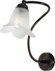 Applique-1-Luce-Alice-Ferro-Battuto-Marrone-E-Oro-Vetro-Bianco