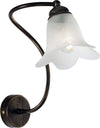 Applique-1-Luce-Alice-Ferro-Battuto-Marrone-E-Oro-Vetro-Bianco