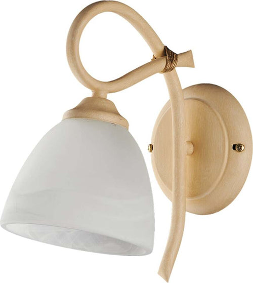 Applique-1-Luce-Dallas-Ferro-Battuto-Avorio-Decapè-Vetro-Bianco