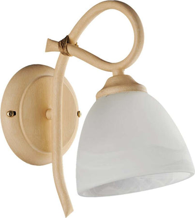 Applique-1-Luce-Dallas-Ferro-Battuto-Avorio-Decapè-Vetro-Bianco