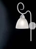 Applique-1-Luce-Ferro-Batturo-Bianco-Shabby-e-Vetro-Bianco-Serie-Aurelio