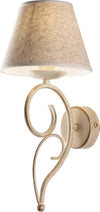 Applique-1-Luce-Vienna-Ferro-Avorio-E-Oro-Con-Paralume-In-Pvc