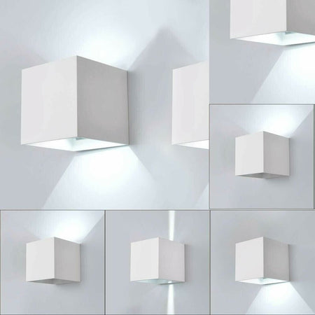 Applique 12 Watt Da Parete Esterno Faretto Led Luce Bianca 6500k Es46bf Universo