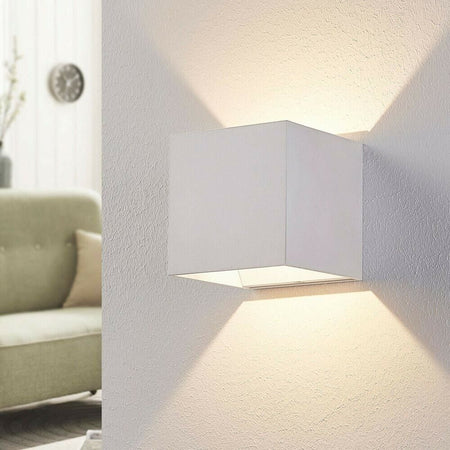 Applique 12 Watt Da Parete Esterno Faretto Led Luce Neutra Naturale 4000k Es46bn Universo