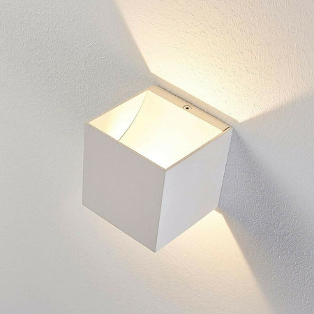 Applique 12 Watt Da Parete Esterno Faretto Led Luce Neutra Naturale 4000k Es46bn Universo