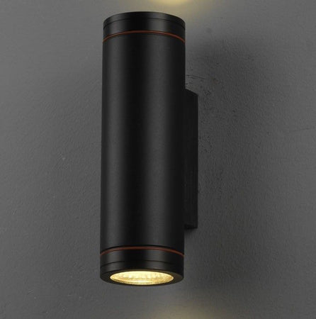 Applique 2x5w led biemissione 6500k b.freddo nero ip44 per esterni Illuminazione/Illuminazione per interni/Illuminazioni per pareti/Applique Led Mall Home - Napoli, Commerciovirtuoso.it