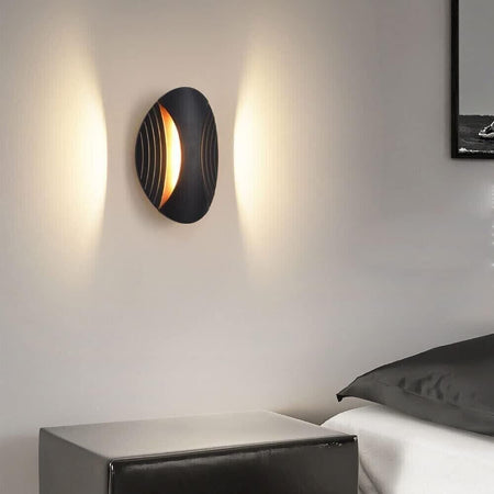 Applique 6 W Da Parete Doppia Emissione Led Luce Bianca Calda Naturale Aq15 Nero Universo