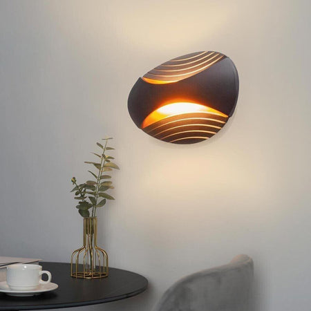Applique 6 W Da Parete Doppia Emissione Led Luce Bianca Calda Naturale Aq15 Nero Universo