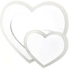 Applique A Forma Di Cuore 2 Cuori In Vetro A Parete Luce Bianca Lampada Led 12 W Universo
