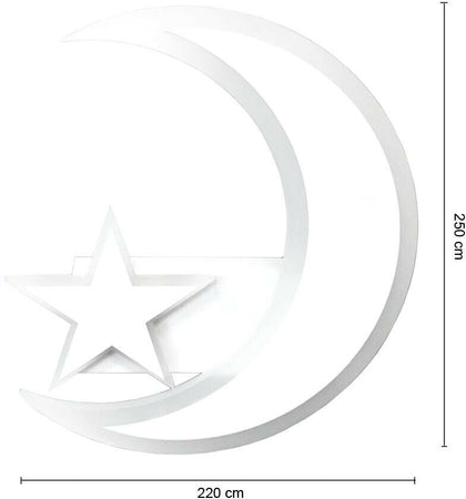 Applique A Led Luna Luce E Stella Luce Bianca Lampada Lumetto Stile Moderno 11w Universo