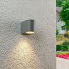 Applique A Parete Da Interno Esterno Ip65 Porta Faretto Gu10 Grigio Universo