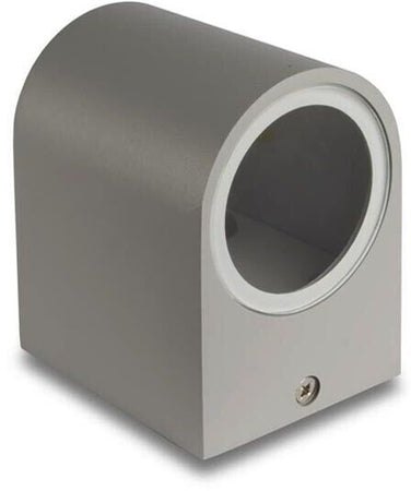 Applique A Parete Da Interno Esterno Ip65 Porta Faretto Gu10 Grigio Universo