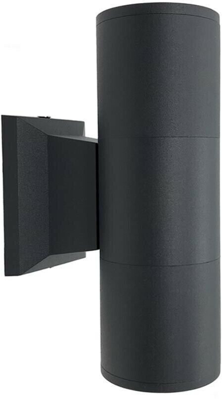 Applique A Parete Doppia Luce Giardino Esterno Ip55 2 X Porta Faretto Gu10 Es01n Universo
