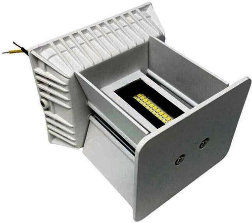 Applique A Parete Faretto 52 Led Luce Bianca 22 Watt Esterno Interno Ip65 Es66gf