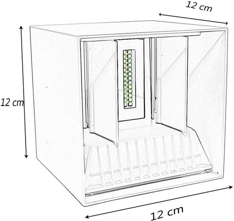 Applique A Parete Faretto 52 Led Luce Bianca 22 Watt Esterno Interno Ip65 Es66nf