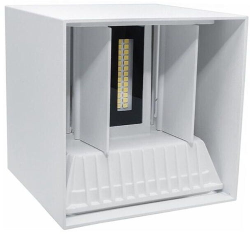Applique A Parete Faretto 52 Led Luce Calda 22 Watt Esterno Interno Ip65 Es66bc