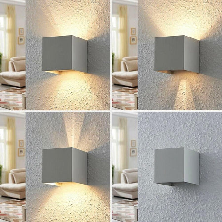 Applique A Parete Faretto 52 Led Luce Calda 22 Watt Esterno Interno Ip65 Es66gc