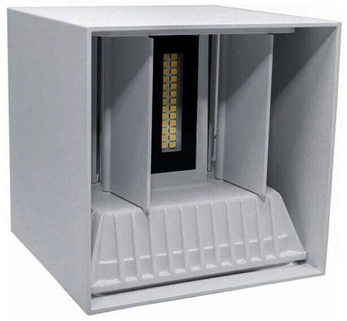 Applique A Parete Faretto 52 Led Luce Calda 22 Watt Esterno Interno Ip65 Es66gc