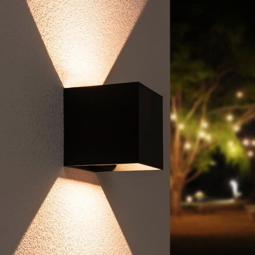 Applique A Parete Faretto 52 Led Luce Calda 22 Watt Esterno Interno Ip65 Es66nc
