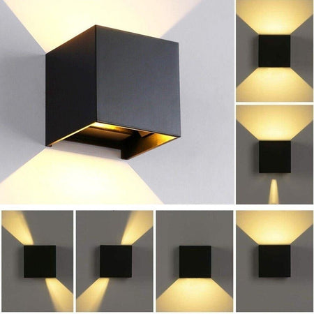 Applique A Parete Faretto 52 Led Luce Calda 22 Watt Esterno Interno Ip65 Es66nc