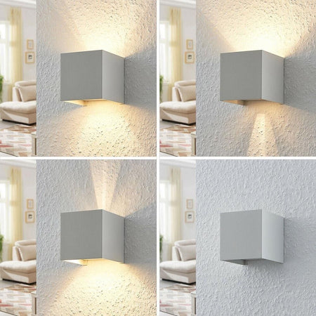 Applique A Parete Faretto 52 Led Luce Naturale 22 W Esterno Interno Ip65 Es66gn