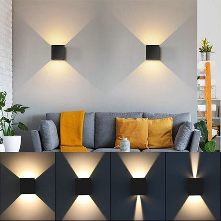 Applique A Parete Faretto 52 Led Luce Naturale 22 W Esterno Interno Ip65 Es66nn