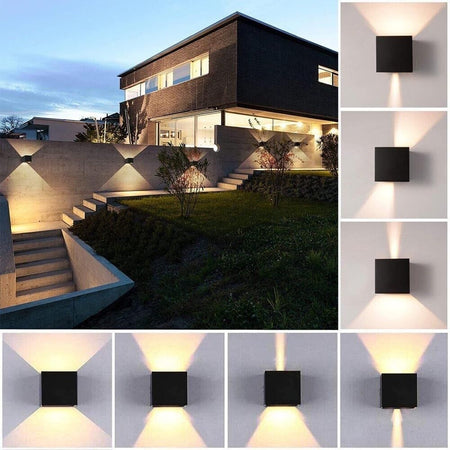 Applique A Parete Faretto 52 Led Luce Naturale 22 W Esterno Interno Ip65 Es66nn