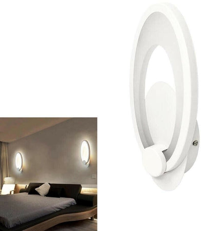 Applique A Parete In Vetro Ovale Lampada Led Luce Naturale 9 W E25n Universo