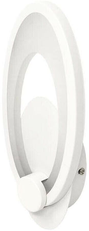 Applique A Parete In Vetro Ovale Lampada Led Luce Naturale 9 W E25n Universo