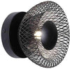 Applique A Parete Lampada Da Muro Decorativa In Metallo Nero Attacco G9 Aq48n Universo