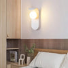 Applique A Parete Lampada In Metallo Bianco Sfera G9 Stile Moderno Aq46 Universo