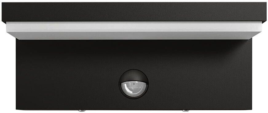 Applique A Parete Led Luce Bianca 10w Lampada Sensore Rileva Movimento Ir Nero