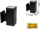 Applique-A-Parete-Per-Esterno-Giardino-Ip55-Lampada-Lampadina-Attacco-Gu10