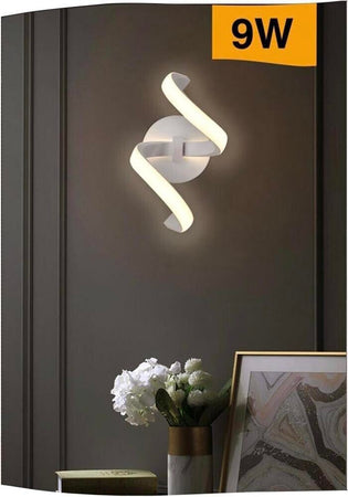 Applique A Spirale Da Parete Interno Led Luce Calda 9 Watt E58-bc Universo