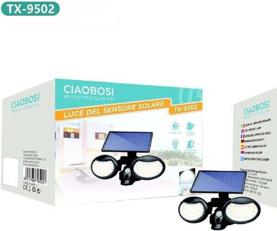 Applique Ad Induzione Solare 10 W Con Sensore Movimento Luce Led Ip67 Tx-9502 Illuminazione/Illuminazione per esterni/Lampade da parete Trade Shop italia - Napoli, Commerciovirtuoso.it